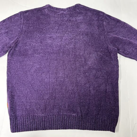 Steve Harvey Striped NWT Men Sweater Pullover  Striped L Purple - Picture 2 of 12